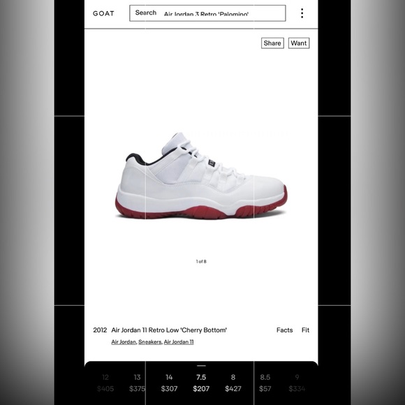 2012 Air Jordan 11 Retro Low ‘Cherry Bottom’ - Picture 7 of 8